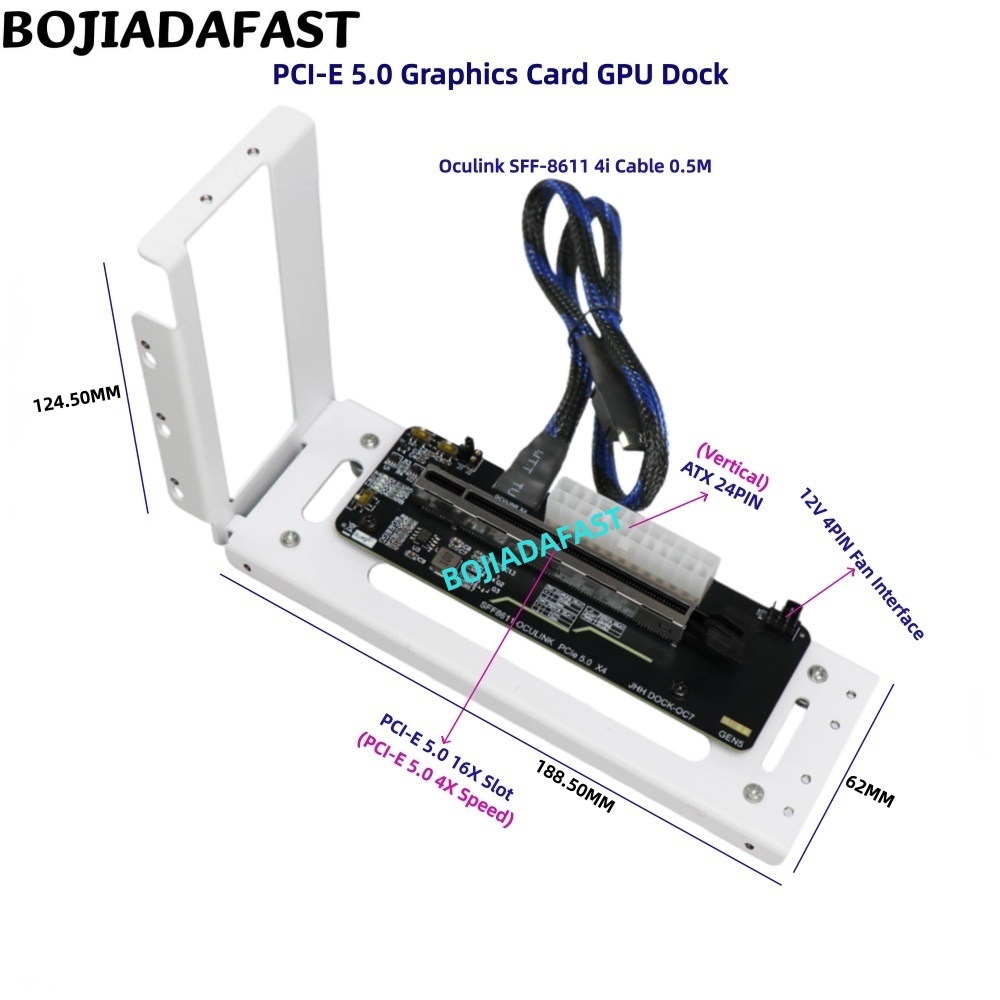 PCI-E 5.0 16X GEN5 Adapter Car - đánh giá và giá Oculink Egpu Dock Graphics Card